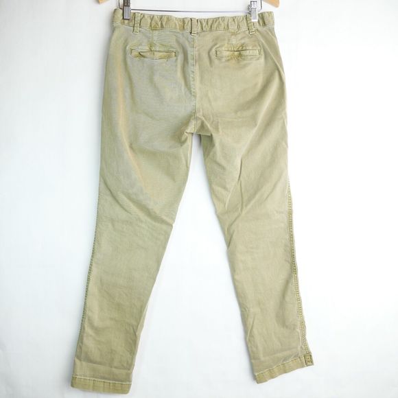 Gap Women's Sz 4 Mid-Rise Light Green Stretch Skinny Casual Button Closure Pants - Picture 5 of 12